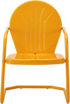 Crosley Furniture Griffith Outdoor Chair, Retro Metal Patio Chairs - Image 4