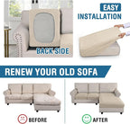 H.VERSAILTEX Sectional Couch Covers 3 Pieces Sofa Seat Cushion Covers L Shape - Image 5