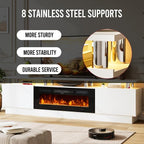 80" TV Stand & Media Console, Entertainment Center - Image 9
