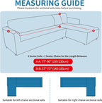 ZNSAYOTX Sectional Couch Covers, Stretch Jacquard Slipcovers - Image 7