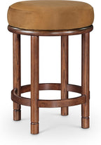 Meridian Furniture 978Saddle-C Monette Collection Art Deco Counter Stool by MeridianFurniture