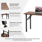 TEMI Small Computer Desk Folding Table - Image 8