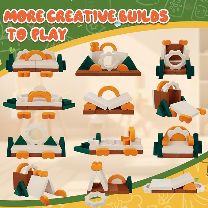 Erament 18PCS Modular Kids Play Couch - Image 6