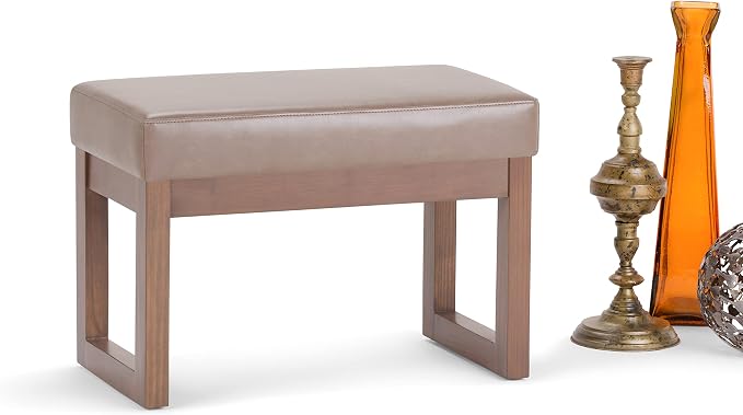 SIMPLIHOME Milltown Small Ottoman Bench - Image 9