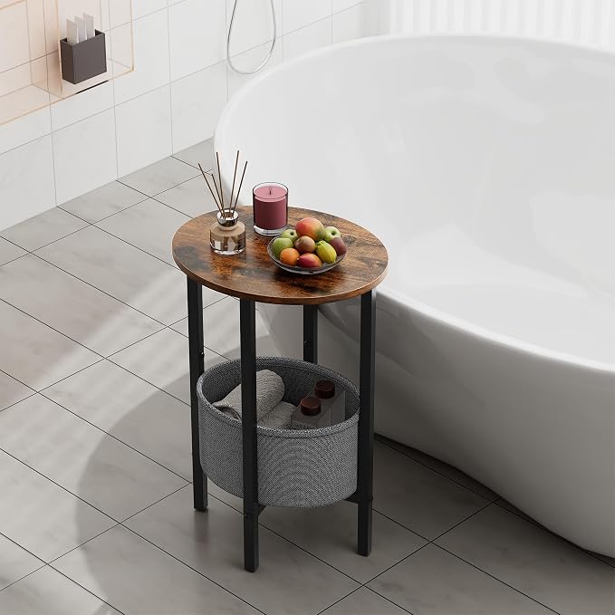 Vagusicc Round Side Table End Table - Image 4