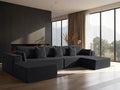 138" Cloud Sectional Couch, Comfort U Shaped Sofa by VYUXWO