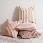 MIULEE Faux Fur Plush Decorative Throw Pillow Covers 20x20, Soft Cute Romantic - Image 2