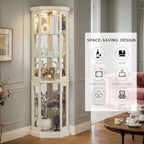 Anwick Corner Display Curio Cabinets - Image 7