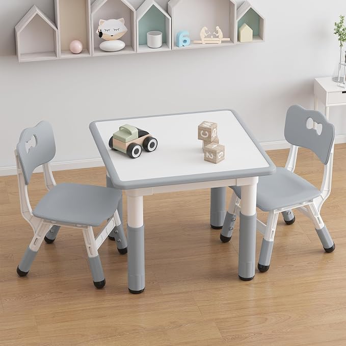 GAOMON Kids Table and 2 Chairs Set - Image 2