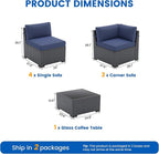 Patio Furniture Sets, 7-Piece Outdoor Patio Furniture - Image 8