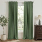 INOVADAY 100% Blackout Linen Curtains by INOVADAY