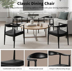 Kennedy Armchair, Mid Century Modern Dining Chair, PU Upholstered Kennedy Chair - Image 6
