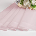 Sheer Curtains 54 Inch Length 2 Panels Set, Blush Sheer Curtain - Image 7