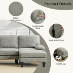 Karl home 110" U-Shape Sectional Couches - Image 3