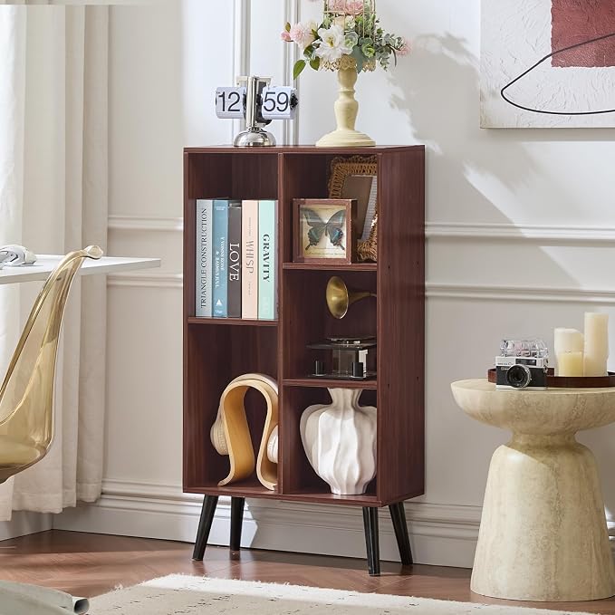 LEYAOYAO 5 Cube Bookshelf 3-Tier Bookcase - Image 3