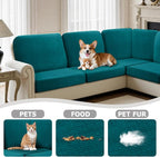 Arfntevss Sectional Couch Covers L Shape Couch Cushion Covers Slipcovers Fitted - Image 6