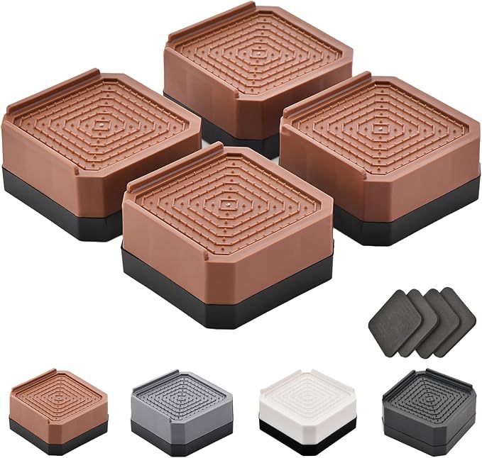 EclatBain Bed Risers Furniture Risers Heavy-Duty Rectangular Adjustable Block by Unknown