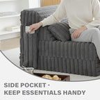 Tiita Folding Sofa Bed Twin Size, Convertible Sleeper Chair Mattress - Image 6