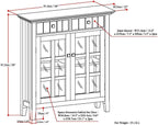 SIMPLIHOME Acadian Storage Cabinet - Image 3