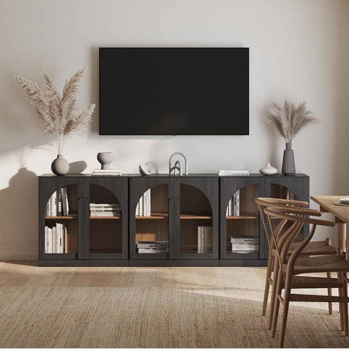 BELLEZE Bijou Set of 3 Modular Sideboard Cabinets by BELLEZE