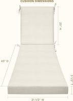 Honeycomb Outdoor Chaise Lounge Cushion - Image 2