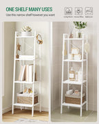 Hzuaneri Ladder Shelf, Bookshelf Bookcase, Freestanding Corner Storage Shelve - Image 4