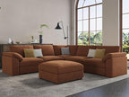 EASE MOOSE Sectional Modular Sofa, Luxury FSC Certified Chenille Comfty Deep by EASEMOOSE