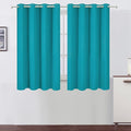 Teal Thermal Blackout Curtains/52 x 54 Inch/Set of 2 Panels Room Darkening by Lemomo