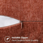 MIULEE Fall Decorative Couch Throw Pillow Covers 20x20 Inch Burnt Orange | 2 - Image 7