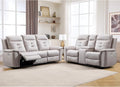 ANJ 2-Piece Faux Leather Power Recliner Sofa Set by ANJ