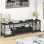 GYIIYUO TV Stand with Fabric Drawers - Image 8