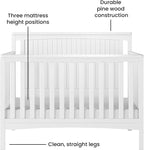 Child Craft Scout 4-in-1 Convertible Baby Crib Nursery Furniture Set - Image 4