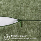 MIULEE Decorative Lumbar Throw Pillow Covers 12x20 Inch Sage Green 2 Pack | - Image 7