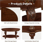 LKTART Wood Coffee Table Set - Image 5
