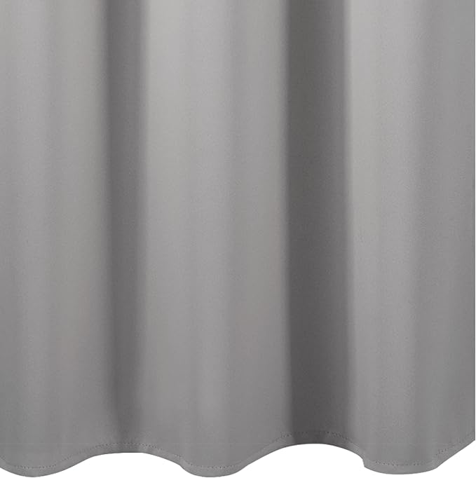 Blackout Curtains 42 x 95 inch/Light Grey Curtains Set of 2 Panels/Thermal - Image 9