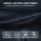 ANARACHON Leather Look Loveseat Recliner Cover, 6-Pieces Stretch Dual Recliner - Image 4