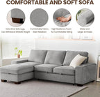 99" Convertible Sleeper Sofa Bed, L Shaped - Image 6