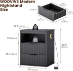 WOOVIVS Modern Nightstand Set of 2 - Image 3
