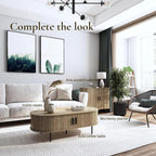 LuxenHome Oval Coffee Table - Image 6