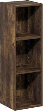 Furinno Fulda Book Shelf, 3-Tier Narrow Bookshelf, Bookcase - Image 7
