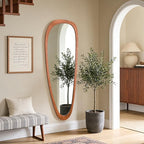 WallBeyond Asymmetrical Mirror, Irregular Mirror Full Length, Boho Wall Mirrors - Image 5