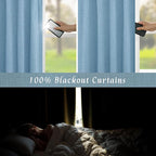 Linen 100% Blackout Window Curtains - Image 3