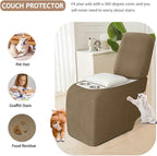 ALIECOM Recliner Sectional Couch Covers L Shape Stretch Corner Reclining - Image 5