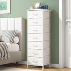 Fixwal Tall Narrow White Dresser by Fixwal
