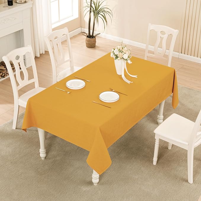 BALCONY & FALCON Rectangle Tablecloth Washable Wrinkle Resistant and Water - Image 5