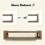 TidyCorner Upgraded Thick Floating Shelves, Solid Wood Bookshelf - Image 4