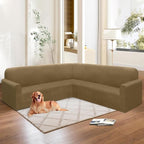 HDCAXKJ Corner Sectional Couch Covers Velvet Stretch L Shape Sofa Cover Soft - Image 6