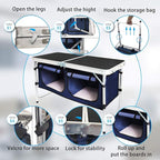CampLand Outdoor Folding Table Aluminum Lightweight Height Adjustable - Image 4