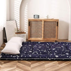 MAXYOYO Navy Star Futon Mattress Japanese Tatami Mat Foldable Futon Portable - Image 4
