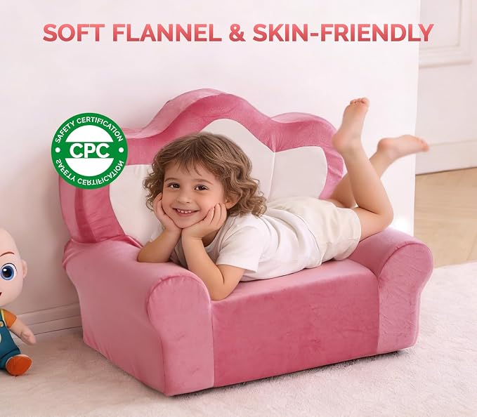 Snuggly Toddler Chair, Soft Kids Sofa - Image 3